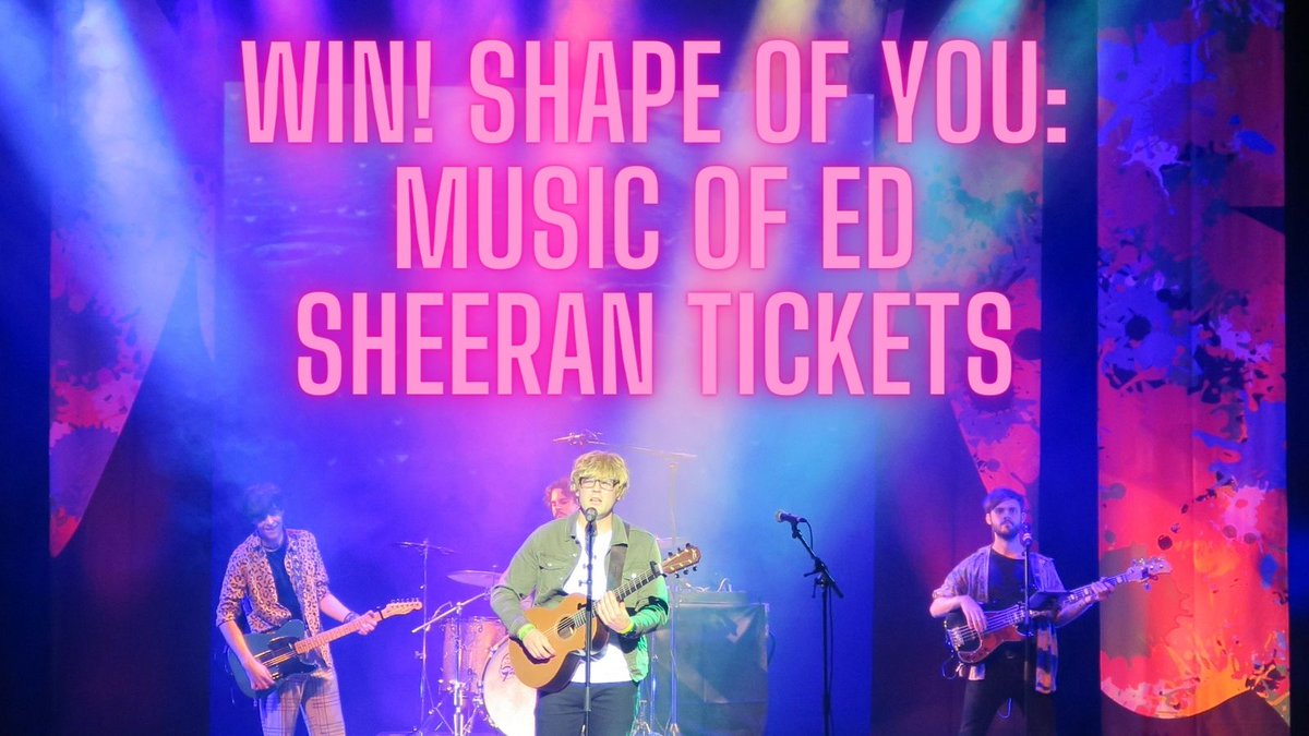 Who wants to see Shape of You: The Music of Ed Sheeran for FREE on 14/3/24? We're giving away 4 tickets, 2 t-shirts, 2 CDs and 4 free drinks. Plus, meet Daniel for a photo at the end! Head to our Facebook (tinyurl.com/4x24j62k) or Instagram (tinyurl.com/ycb9w2r8) to enter!
