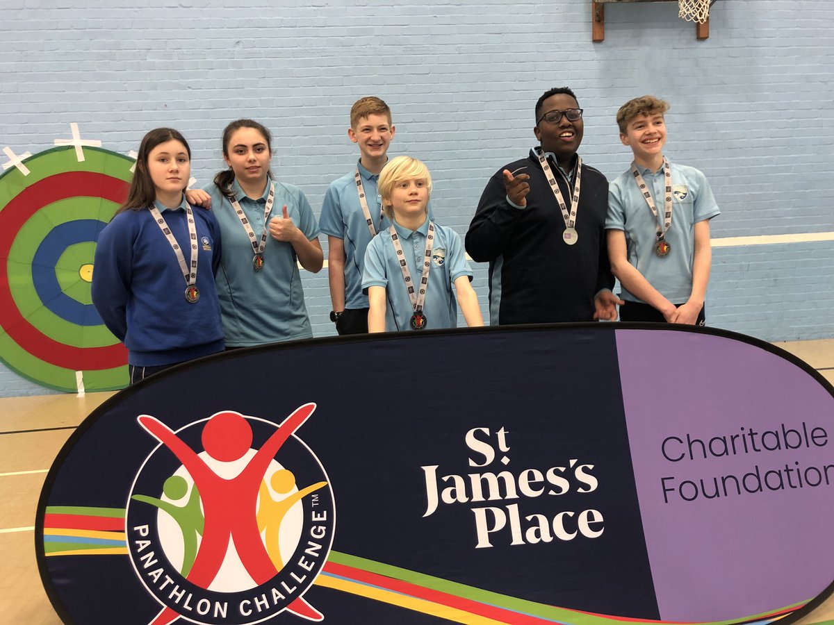 SalisburySgo's tweet image. Well done to the participants from Trafalgar, @SarumAcademy, Exeter House and @wyvernstedmunds for participating in the KS3/4 @Panathlon today. Well done to WSE who came first and second and EH who came third! Thank you to the Sarum and WSE leaders for a fab day.