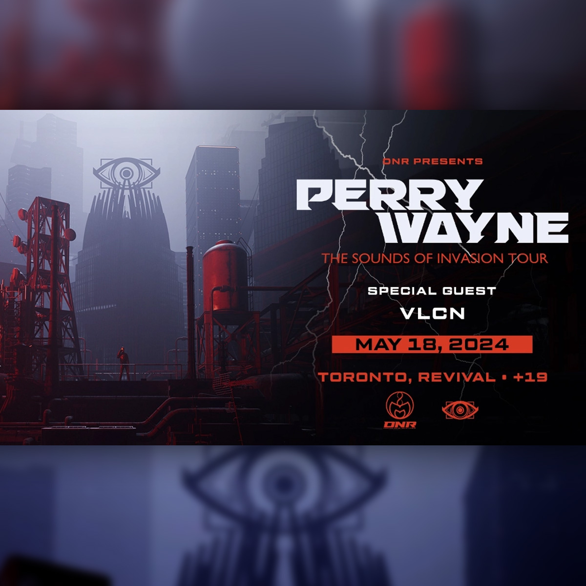 @perrywaynemusic will be making his Toronto debut with his Sounds of Invasion Tour, with special guest @VLCNmusic, May 18th at @RevivalBarEvent. Details & tix: revivaleventvenue.ca/event/perry-wa… #dubstep #EMD #electronicmusic