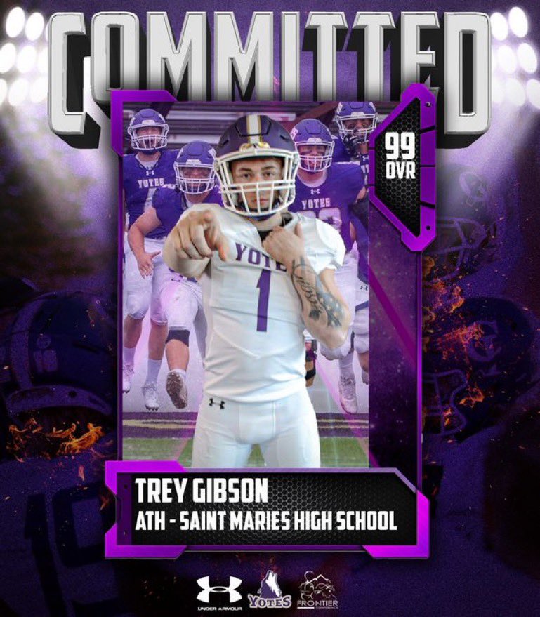 Trey Gibson23 (@treygibson23) on Twitter photo I am super excited to announce my commitment to <a href="/YotesFootball/">College of Idaho Football</a>
Thank you my family, friends, and coaches for making my dream come true #yotessteel 💜🤍
<a href="/CoachANelson04/">Coach Austin Nelson</a> <a href="/CoachRoper5/">Art Roper</a> <a href="/collegeofidaho/">The College of Idaho</a> I am super excited to announce my commitment to <a href="/YotesFootball/">College of Idaho Football</a>
Thank you my family, friends, and coaches for making my dream come true #yotessteel 💜🤍
<a href="/CoachANelson04/">Coach Austin Nelson</a> <a href="/CoachRoper5/">Art Roper</a> <a href="/collegeofidaho/">The College of Idaho</a>