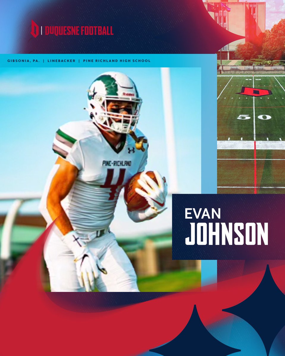 Welcome to the Bluff! 𝐄𝐯𝐚𝐧 𝐉𝐨𝐡𝐧𝐬𝐨𝐧 🔹 Gibsonia, PA 🔹 Linebacker #GoDukes | @Evanjohnson05