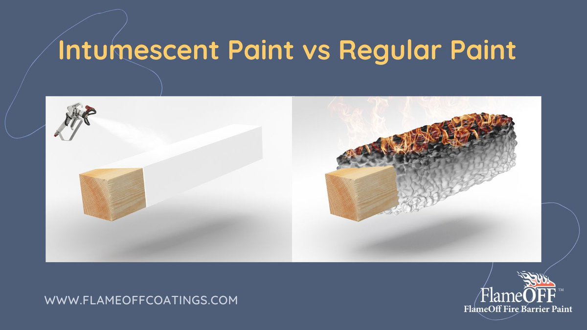 Unlike regular paint intumescent is your #fireresistant shield. #Intumescentpaint expands when heated. In the case of a fire its unique formulation creates a protective insulating layer that can last for up to two hours. Learn more about Fire Barrier Paint buff.ly/2ZyqzAC