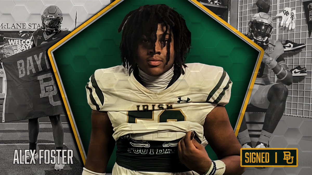 St. Joseph (MS) 4⭐️ defensive end Alex Foster has signed with #Baylor. 

He discusses his Signing Day on @SicEm365_

“It feels like a second home, I got to know everyone, and how they have treated me even now. I’m home! I’m ready to turn up!” #SicEm

🎥 sicem365.com/s/16805/st-jos…