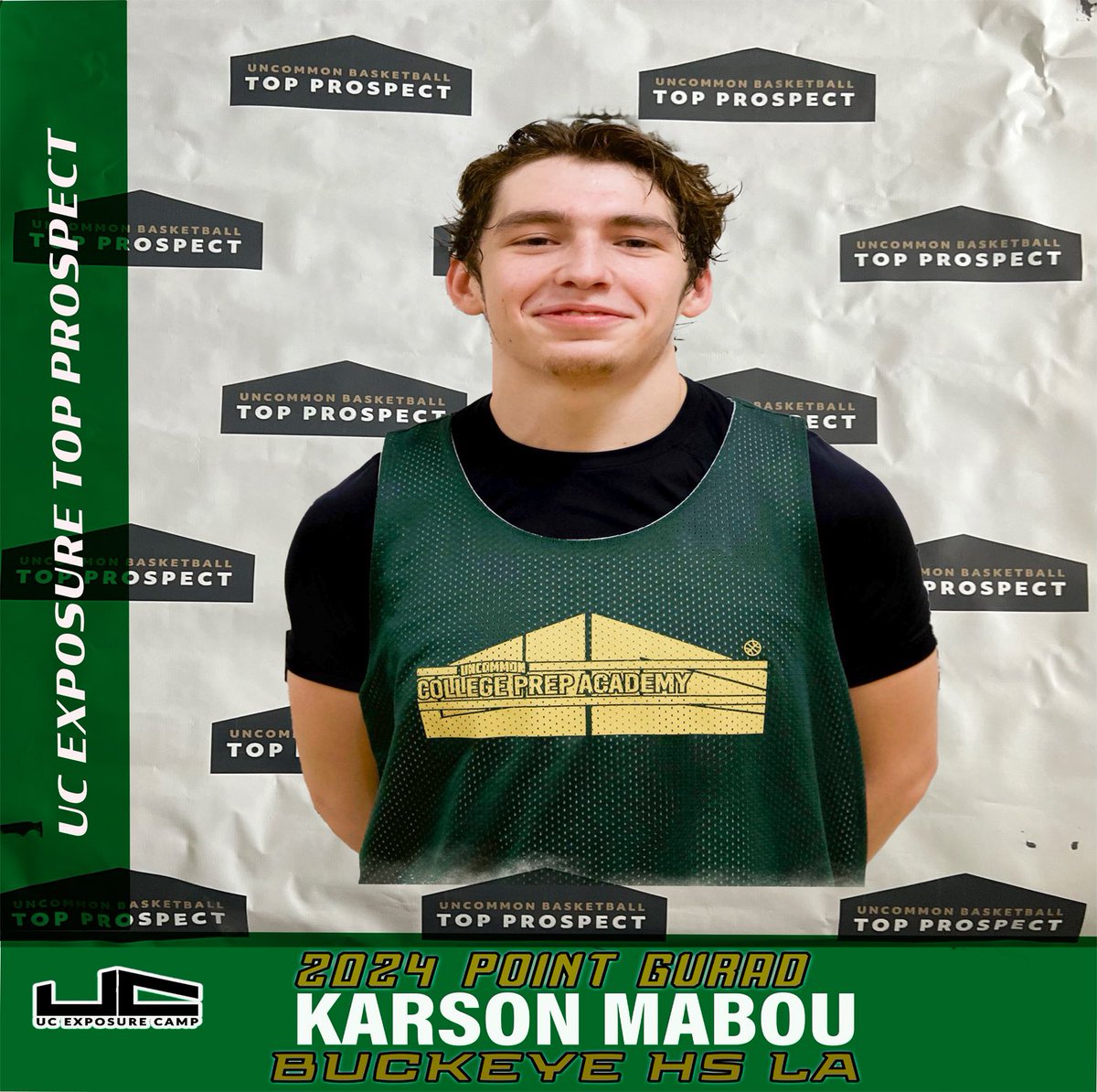 UC_Exposure's tweet photo. 2 x LA "Top Prospect" @KarsonMabou Makes A Team Tougher, Practices Better &amp; Team GPA Higher!  Excels On and Off the Court.  I always had 2 to 3 warriors like Karson on my College Rosters!  They help you "WIN" #CollegeReadyCombo @Collegebbopens @Louisiana_Hoops @GentsCoachD https://t.co/2plIKMzGXu
