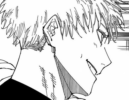 frogojo_'s tweet image. the jjk screenwriter describing gojo’s character as someone who is soft hearted and emotionally vulnerable despite being the strongest. hiroshi san i will find you and give you the biggest kiss
