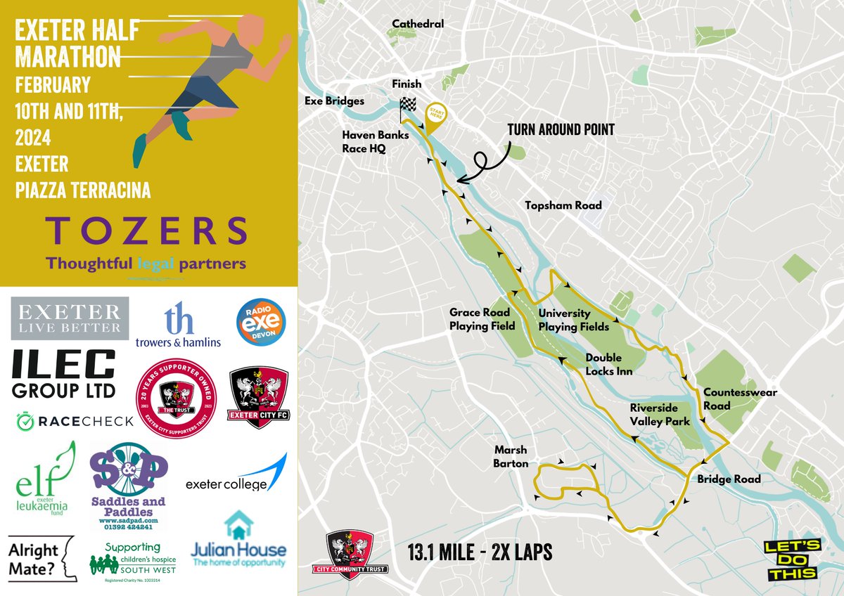 LWCBExeter's tweet photo. Good luck to everyone participating in the next Exeter City Community Trust half marathon on February 10-11th!🏃‍♀️🤞

Look out for our lovely Hannah who will be there marshalling on Saturday😊 https://t.co/4NudlTu3WC