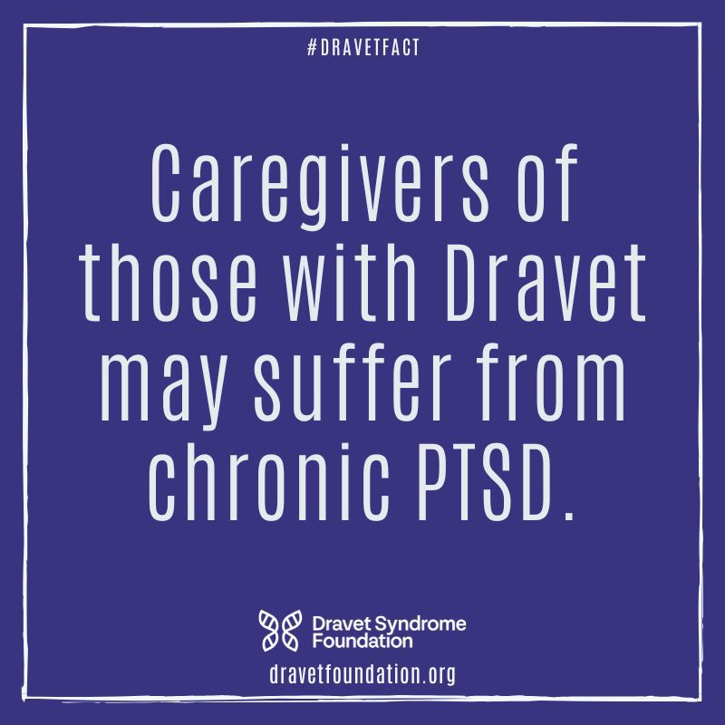 We understand that it can be difficult for caregivers to those with Dravet Syndrome, and many have PTSD. To all caregivers out there, you are not alone! If you or a loved one are ever in need of support, visit bit.ly/45iZ9A4, a resource page for caregivers. 💜