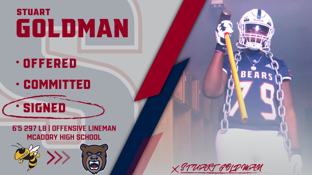 SMCC_Athletics's tweet photo. We want to welcome Stuart Goldman to the Bear family! #ComeToTheSouth https://t.co/MGJQip3ZGI