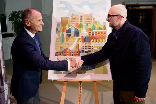 Brumhaus's tweet photo. I was thrilled to launch my new print of Aston University, titled ‘One Aston’, at a very special ceremony yesterday in John Cadbury House.
https://t.co/RuuqroSOIV
#oneaston #astonuniversity
Photo credit @jassansi https://t.co/iKLKgtStHB