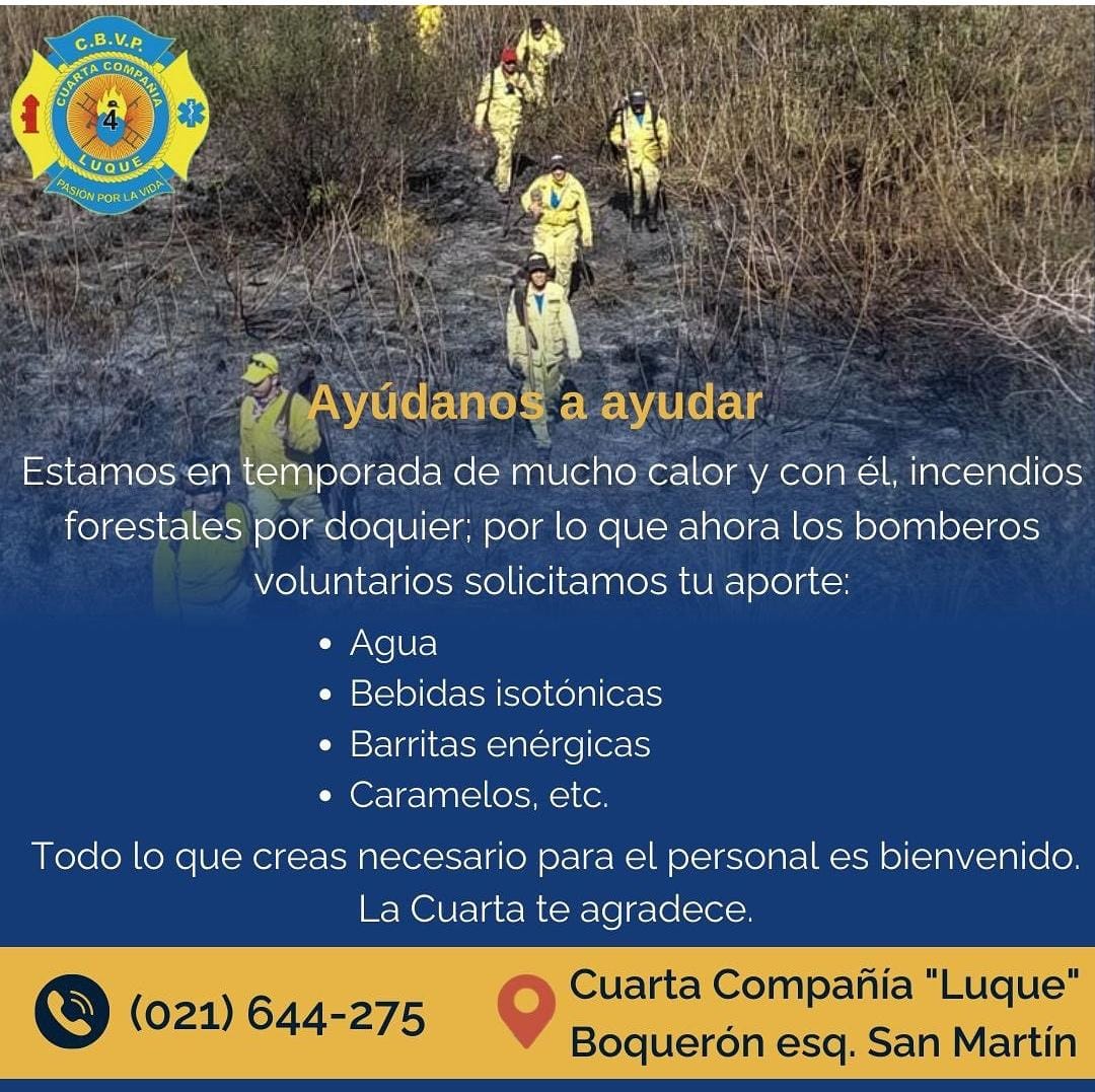 LuqueCuarta's tweet photo. Luqueños necesitamos tu ayuda.
Pueden acercar sus donaciones a la 4ta Cia Luque.🙌
@FielLuqueno @luquemuni @SpLuquenOficial @sara_dihl @Ahora_Py @delpynews @C9NParaguay Favor RT https://t.co/NG4tRx8akD