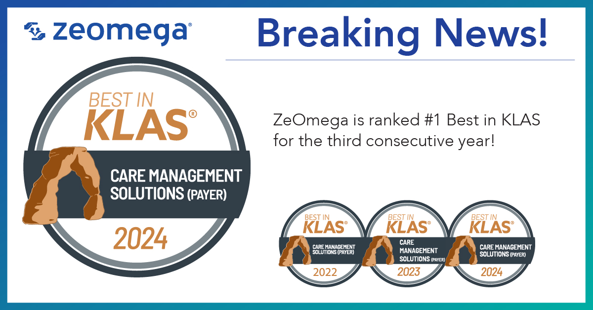 ZeOmega's tweet photo. We’re proud to share that we have been named Best in KLAS for Payer Care Management Solutions for the third consecutive year! We’re proud to build on our 2023 successes with this great start to the year! 🎉 🎉 
https://t.co/nvxKzSxUaj https://t.co/yFPkzF3o11
