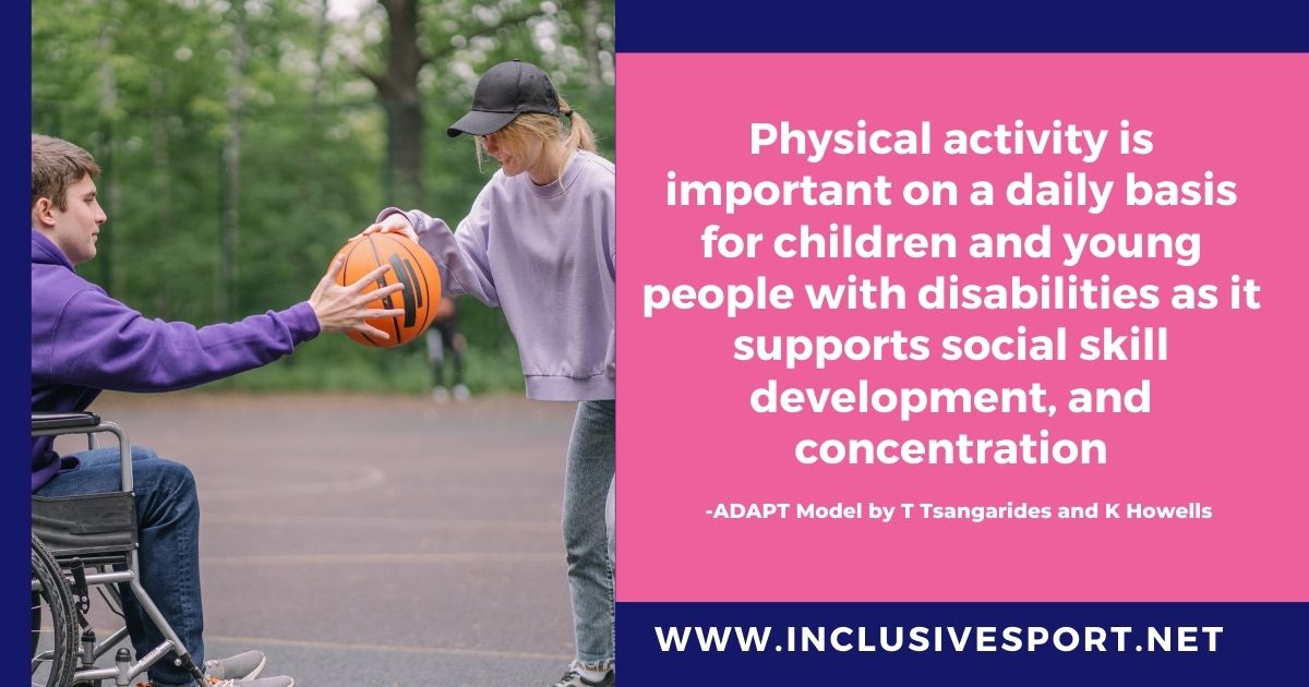InclusliveSport's tweet image. Daily physical activity is crucial for children and young people with disabilities, fostering social skill development and enhancing concentration. 
Find out more at inclusivesport.net

#InclusiveSport #PhysicalActivityForAll #Kent #SEND