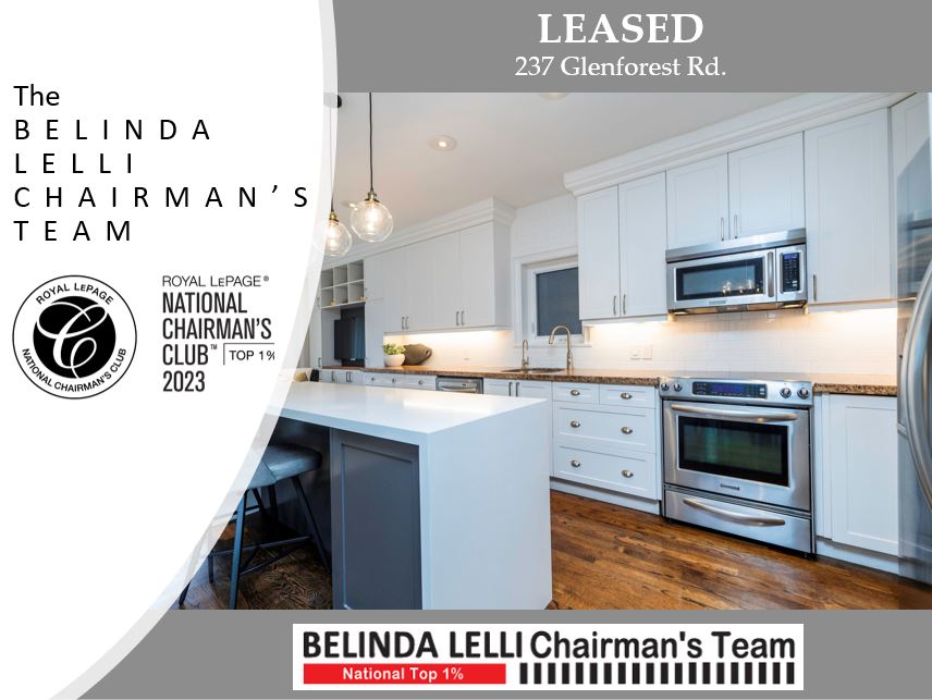 bel_lelli's tweet photo. LEASED over asking in a bidding war. 237 Glenforest Rd. Lawerence Park $7500. Let our top leasing team market and vet qualified applicants for your home. We are executive lease experts. #leased #BelindaLelliTeam #toprealtors #toprealestateteam #ChairmansClub2023 #leaseexperts https://t.co/MOHFnkg3Xt