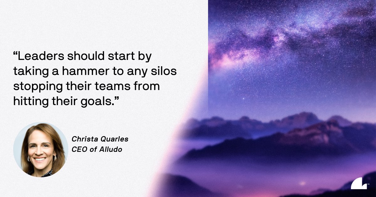 Leaders are pivotal in securing their team's future in uncertain times. As Alludo CEO @cquarles highlights in @fastcompany, breaking down silos is key to achieving goals. ✨ Learn how to ensure your team stays indispensable: bit.ly/495QQcG