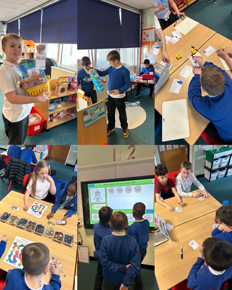SMOS_P5_MissD's tweet photo. We love learning about money! Today we got to practice all of the skills we have learnt over the last week. We have been budgeting, giving change, using debit cards and calculating profit and loss 💰💳 https://t.co/iDIHctFAwR