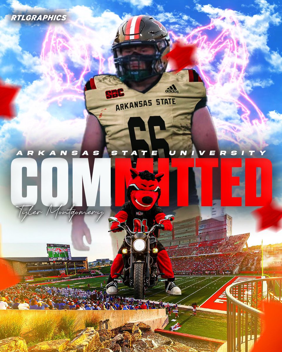 #AGTG 10000% committed 🐺 <a href="/AStateFB/">Arkansas State Football</a>  Wolves Up!!!🔴⚫️

<a href="/CoachAKwon/">Andy Kwon</a> <a href="/CoachRyanFavre/">Ryan Favre</a> <a href="/Mtroby73/">Jackson Roby</a> <a href="/AStateFB_Rec/">Arkansas State Football Recruiting</a> <a href="/AStateNation/">AStateNation</a> <a href="/IrishFootball13/">John Baker</a> <a href="/Dar52Irish/">Darquavion Davis</a>