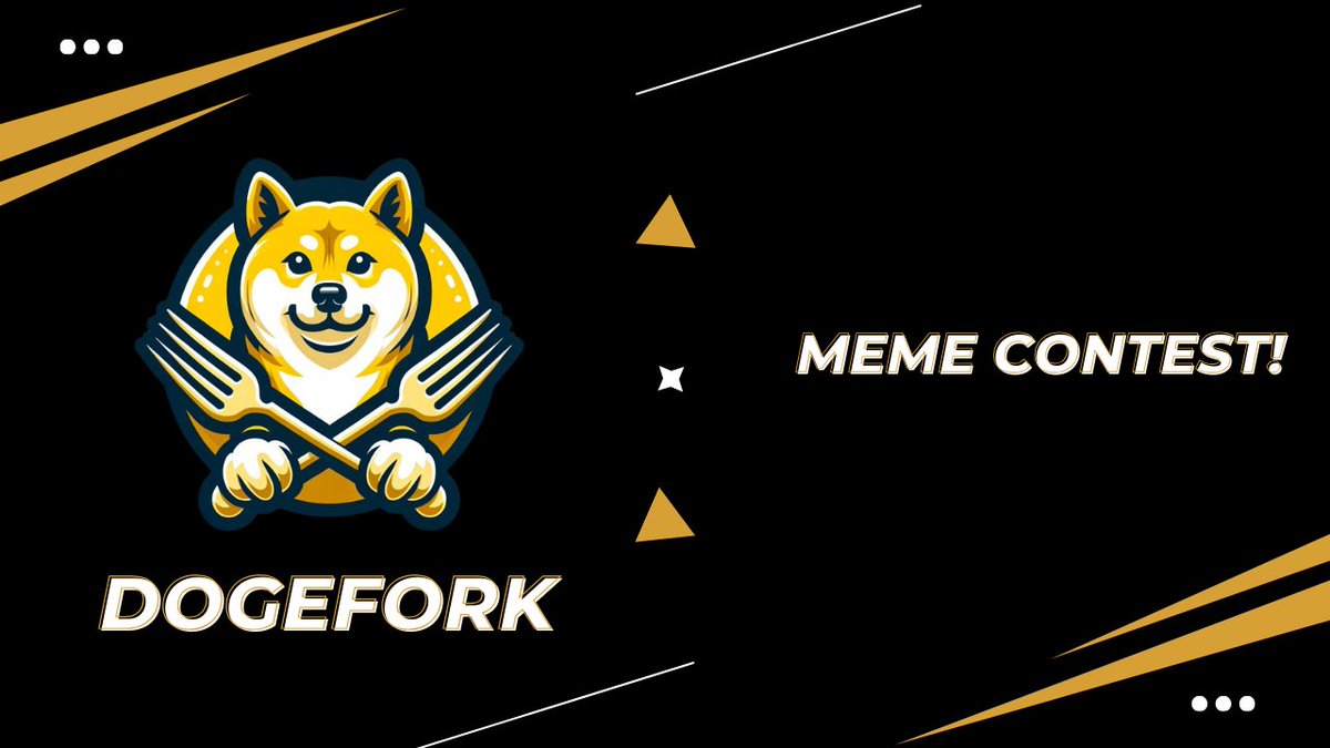 DOGEFORK | MEME CONTEST | 3 WINNERS

We are starting a meme contest, the rules are simple : Create the best DogeFork meme ! 

How to participate ?
- Publish your meme under this tweet
- Write your Telegram @ -&gt; We need it to determinate the winners !
- Don't steal memes !

#meme