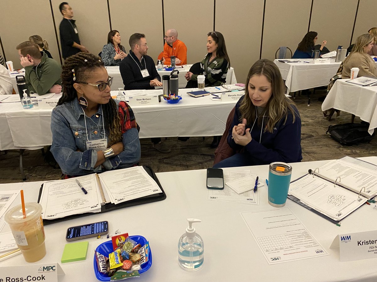 WMConsultingInc's tweet photo. Aspiring school and district leaders discuss how they promote improving instruction in their schools during Session IV of the EMERGING LEADERS ACADEMY on February 5. #mpclearn https://t.co/h7KGJUbzZ5