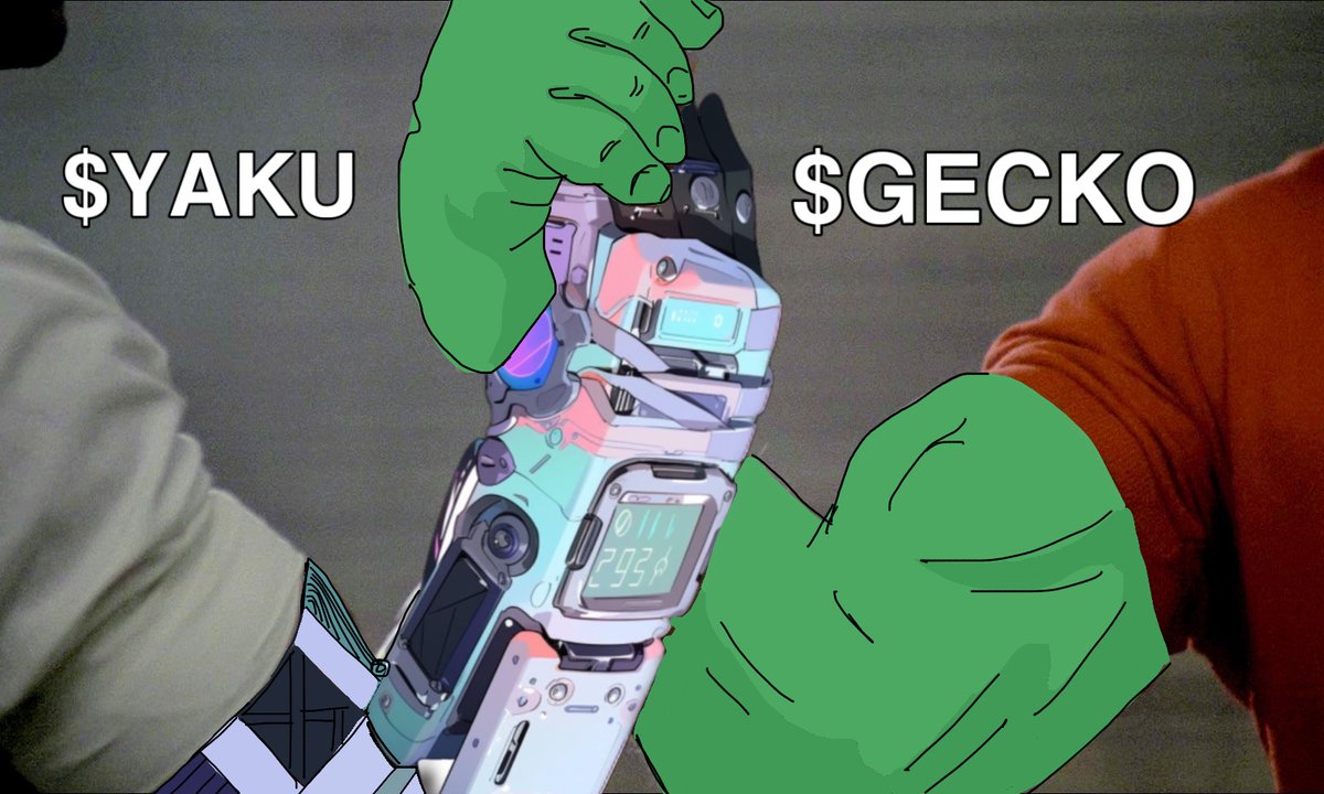 As a token created for the entire Solana community, $GECKO welcomes partnerships with teams of builders like the lads at <a href="/YakuCorp/">YAKU 🦾</a>. 

We've agreed to a token exchange between our treasuries, as great distribution only makes us both stronger.

To celebrate: A GIVEAWAY! 

Rules👇