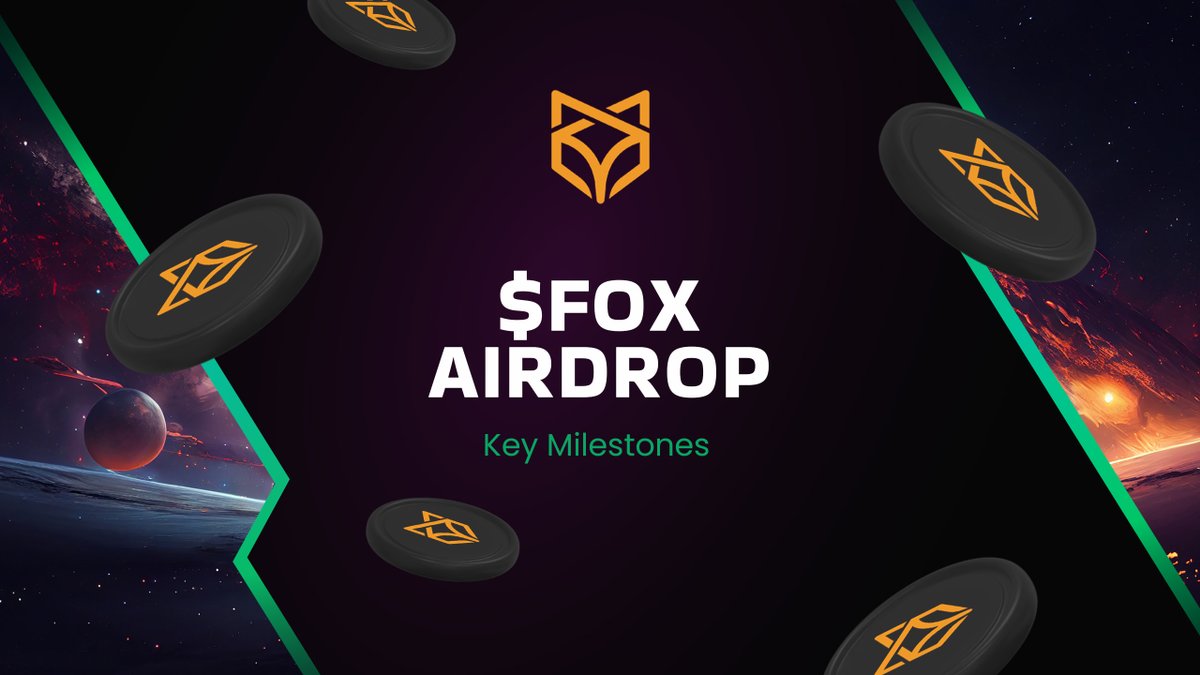 We are pleased to share with you the details of the distribution of our $FOX token #airdrop 🪂 

Indeed, we believe that your engagement is crucial and rewarding your dedication remains one of our priorities.

This is how 30 million $FOX will be distributed, representing 3% of