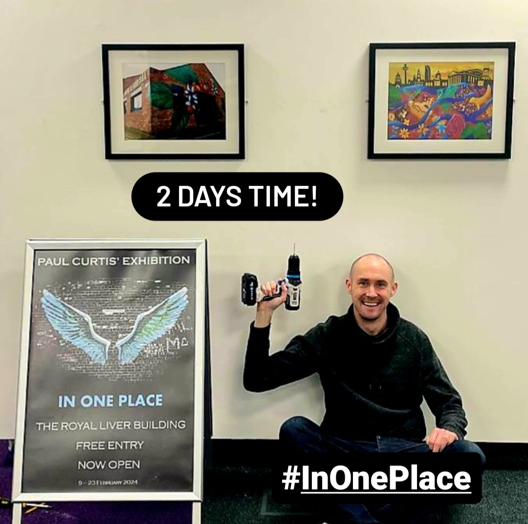 Only 2 (two!) days until my exhibition opens! 😱

#inoneplace

Framing and hanging is not for the feint hearted.

<a href="/Royalliver1911/">Royal Liver Building</a>

#exhibition #art #paulcurtis #liverpool #liverbuilding