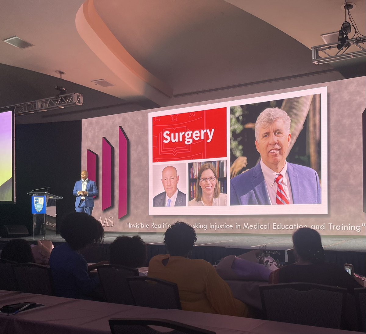 “I see you!” @FabianJohnston did exceptional job giving credit for those that took a chance on him, including his @WashUSurgery leaders - Drs Hawkins, @MaryKlingensmi9 & @TimEberlein principally among them … @AcademicSurgery #asc2024