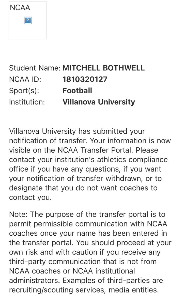 6’5” TE Grad Transfer with two years of eligibility remaining.

Game Film: youtu.be/VKoVe_xyphM?fe…

 <a href="/SSN_Portal/">Sidelines Transfer Portal</a> <a href="/farrellportal/">FarrellPortal</a> <a href="/RivalsPortal/">NCAA Transfer Portal</a> <a href="/TransferPortal_/">Transfer Portal</a>