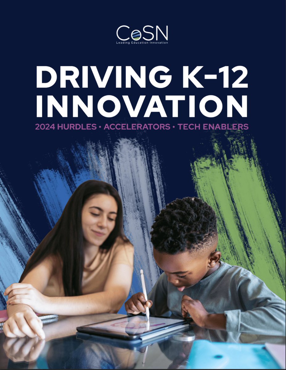 It’s now out &amp; available! We have just released the 2024 Driving K-12 Innovation report - tinyurl.com/2024DrivingK12
We have unveiled the hurdles, accelerators, and tech enablers shaping education innovation in the year ahead #EdTech #K12Innovation <a href="/keithkrueger/">Keith Krueger</a>