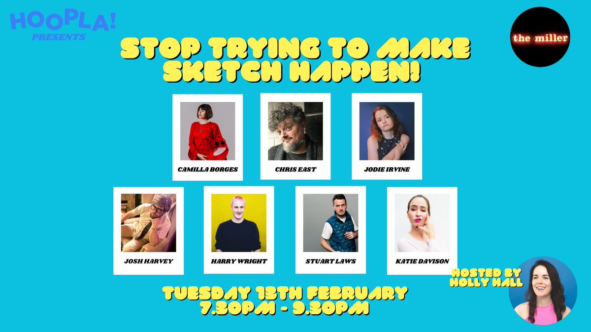 Verrryyyyy excited to host this extravaganza of hilarious people on Pancake day/Valentines day eve next week! Will there be pancakes? Will there be snogging? You'd better come and find out! eventbrite.com/e/stop-trying-…