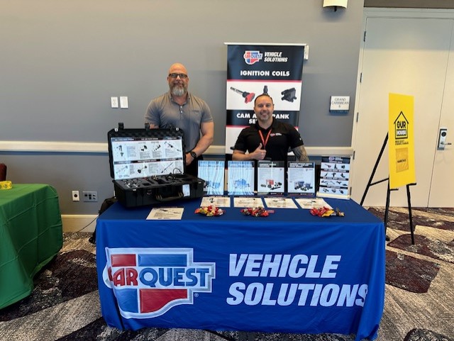 Our sales team is winding down attending the Advance Auto Parts/CARQUEST Regional Summit Meetings this week. Today, our VP of Sales, David Stewart (left), and Regional Sales Manager, Jose Rosa, are meeting with customers and leaders in Orlando. Looking good, guys!