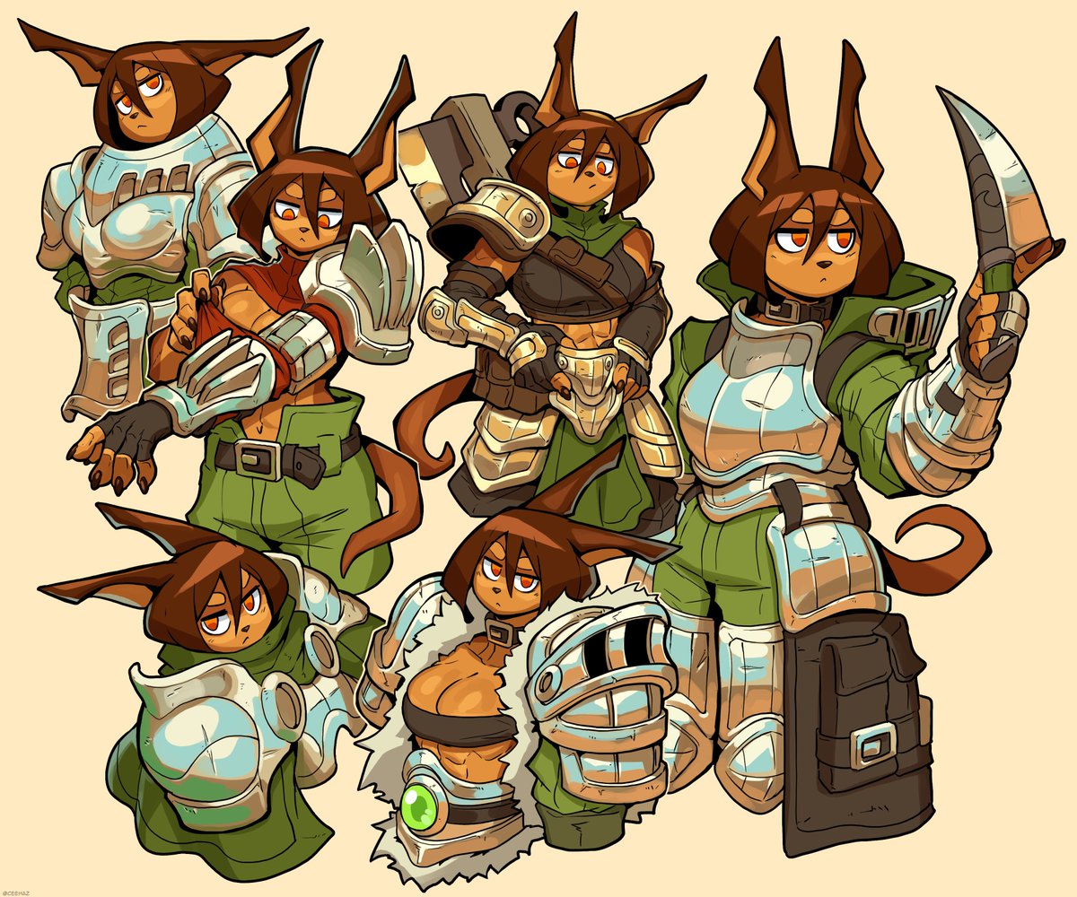 CeeHaz's tweet photo. 🐶 Rory trying out some new armor pieces https:...