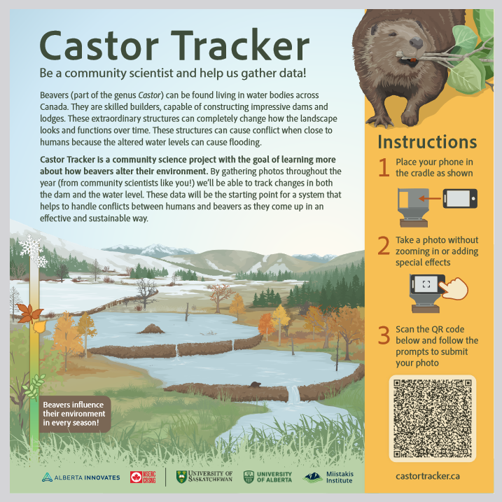 ecohydro_gal's tweet photo. 1/5 📸 Exciting news! 🦫We're launching a community science initiative to monitor beaver wetlands! Castor Tracker provides a unique opportunity to contribute to scientific research on #beaver. Snap, submit & be part of something big! #GetInvolved #BeaverWatch
Coming SPRING 2024! https://t.co/r2DJrvLe7V