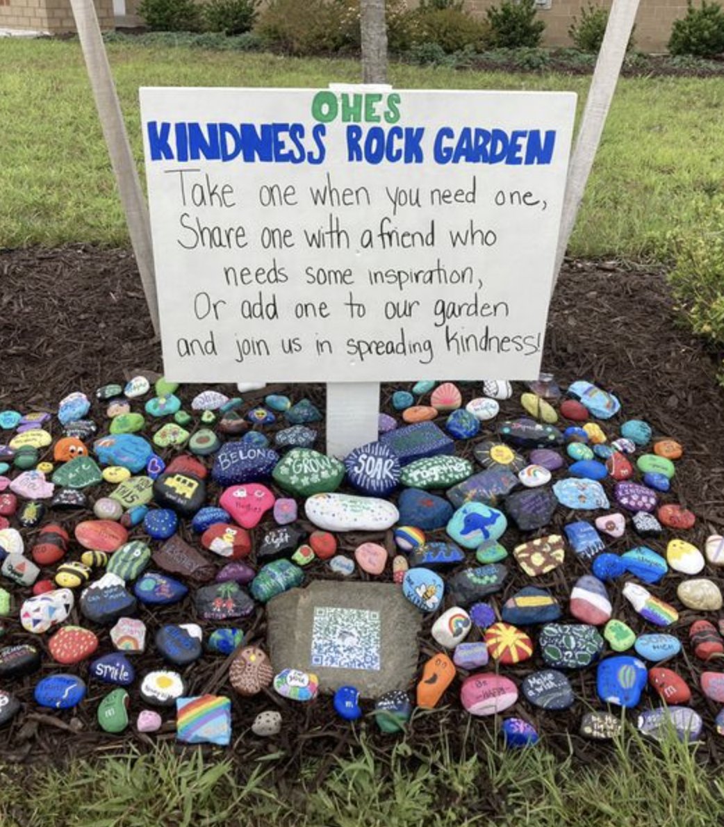 A simple way to spread kindness could be to start a kindness rock garden. While painting the rocks can be a therapeutic exercise, sharing the rocks with others could bring a little unexpected joy to their day.