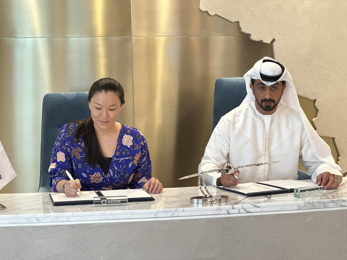 calilyliu's tweet photo. I spent the day with the @ADGlobalMarket leadership, and have come away with great optimism about their progressive, consultative approach to regulation.

I am excited to share that we are collaborating with Abu Dhabi Global Markets to support ecosystem teams in accessing the region, particularly teams building hybrid financial services. 

If you are a founder, I’d strongly recommend making a trip to the region. @superteamAE can support you.