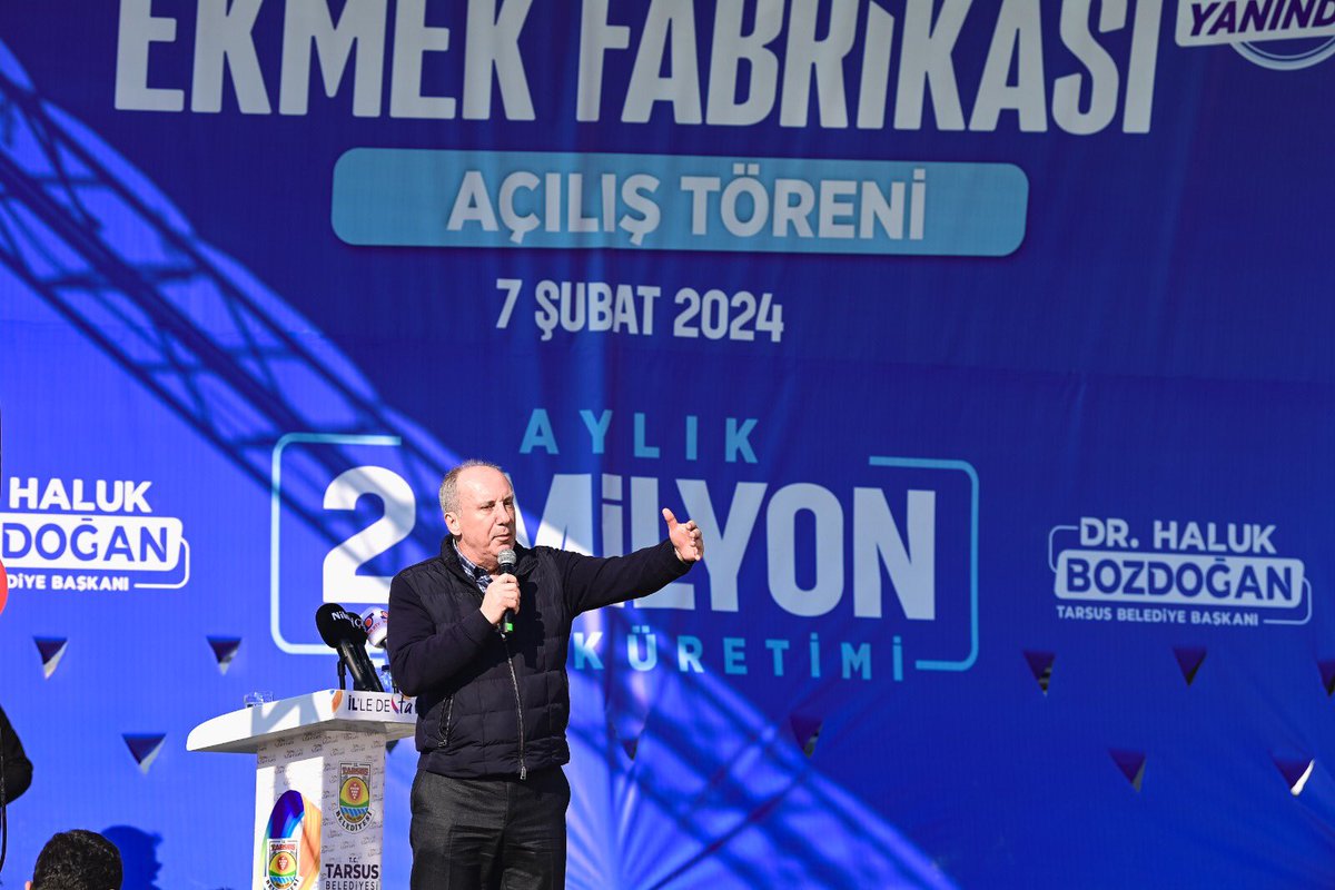 vekilince's tweet photo. Tarsus'ta Ekmek Fabrikası açılışını gerçekleştirdik.

Tarsus'ta Ramazan ayı boyunca ekmek 1 TL olacak. Memleket Belediyeciliği ile insanlarımıza en ucuz ekmeği, sütü, yumurtayı biz yedireceğiz. https://t.co/LrKFjsZkDP