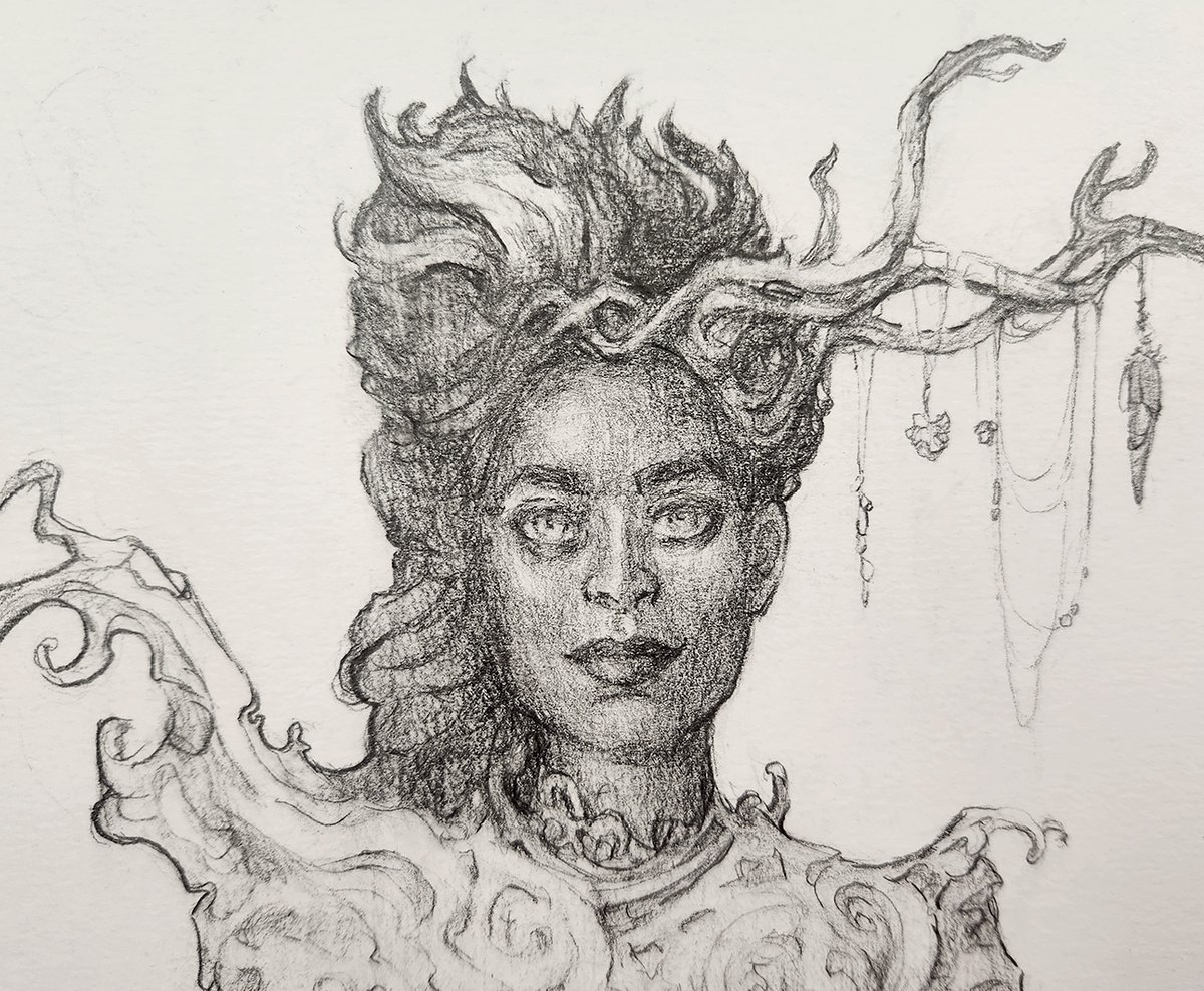 I made a new art!

Titania (Kristina's version)
9 x 12
Graphite on paper

New drawing for <a href="/everydayorig/">Every Day Original</a>  up today!
She can see all your secrets sure, but she's seen a lot already so she won't judge. 
everydayoriginal.com/product/titani…