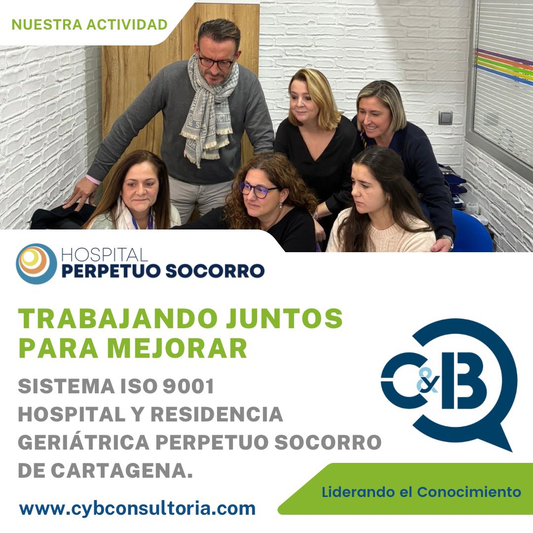 cybconsultoria's tweet photo. 💻 Seguimos trabajando conjuntamente con @HospitalSocorro y su Residencia con el único objetivo de prestar una mejor atención a sus pacientes, sus residentes y a todos los usuarios que conforman esta gran familia.
#murcia #cartagena #hospitales #residencias #geriatricos #calidad https://t.co/5YzPWjYVmU