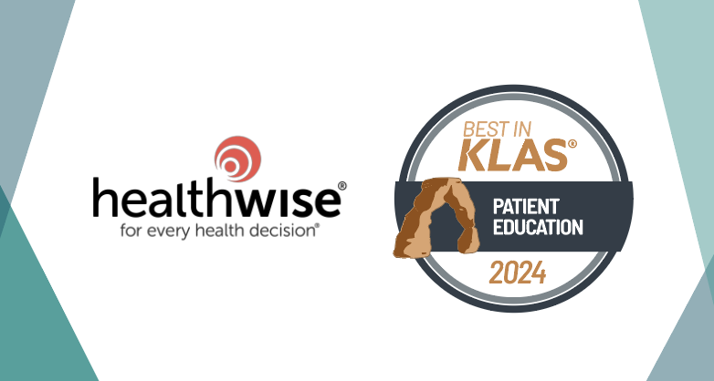 MichaelJER's tweet photo. Healthwise is honored to be ranked #1 in Patient Education in the 2024 Best in KLAS report. KLAS Research bases its rankings directly on feedback from thousands of providers over the last year. 

Learn why providers choose us: https://t.co/HOLBSWo3rB https://t.co/GF5IEr4pGP