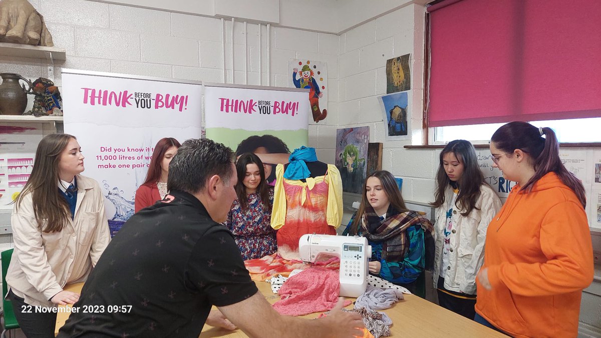 DeerparkCBS's tweet photo. Best of luck to our students progressing to the next stage of RELOVE - a fashion competition for sustainable clothing! #relove #reloveclothing #sustainability #sustainable #preloved #fashion #fashionstyle #fashionista #fashionblogger #prelovedclothes #corkcity #corkschool #school https://t.co/F3JYiMMk2p