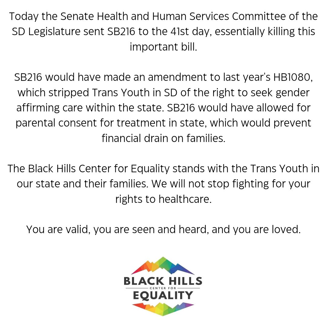 #TransRightsAreHumanRights #transyouth #ProtectTransKids #parentalrights #sdleg #sdgop #genderaffirmingcareishealthcare #transhealthcare #protecttransyouth