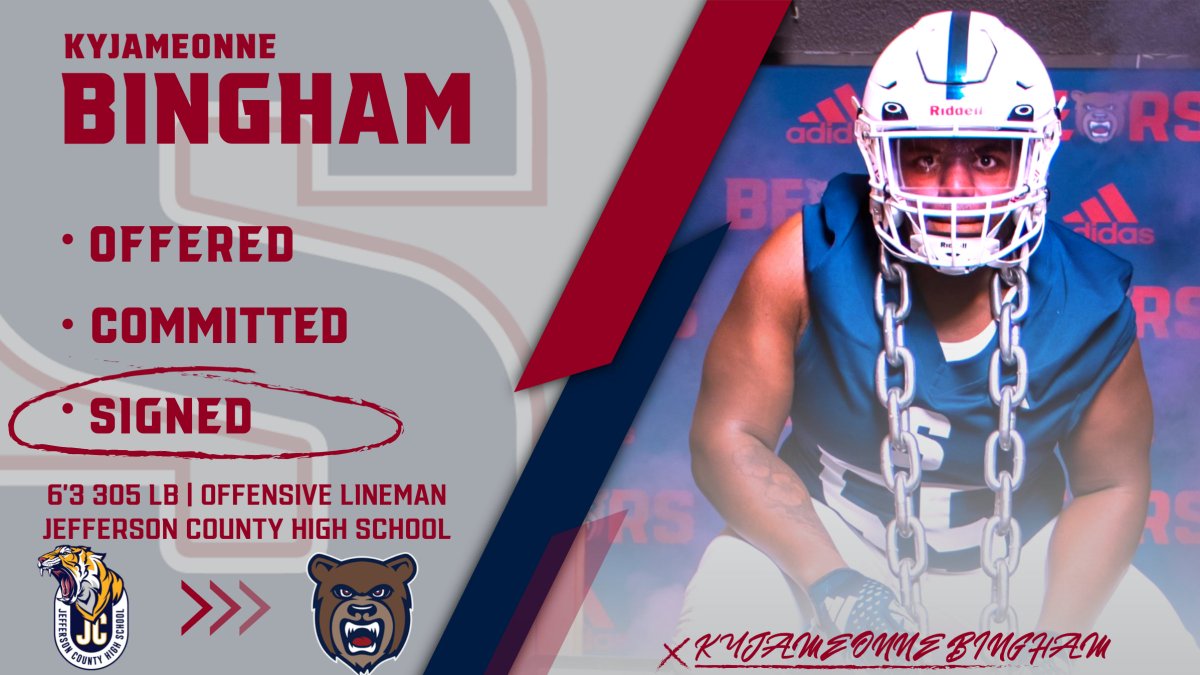 SMCC_Athletics's tweet photo. We want to welcome KyJameonne Bingham to the Bear family! #ComeToTheSouth https://t.co/gd5mybUPjw