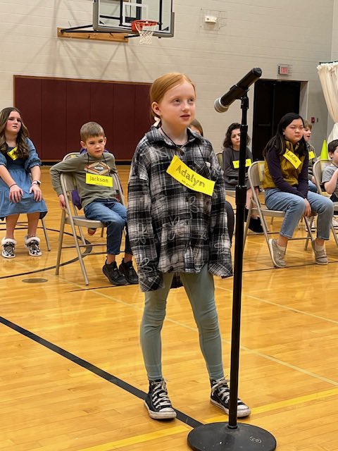 WDElementary's tweet image. After nearly two hours, we crowned a spelling bee champion! Congrats to Kassidy for winning and to Case who was runner up. #WDpride