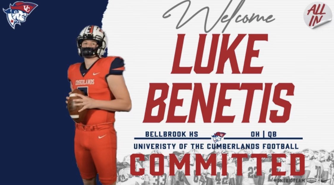 Luke Benetis (@lukebenetis) on Twitter photo Committed!! #UCPatriots <a href="/UCCoachMorris/">Adam Morris</a> <a href="/CoachHouse_UC/">Shan Housekeeper</a> <a href="/UCPatriotFball/">UC Patriot Football</a> <a href="/BbrookFootball/">Bellbrook Football</a> Committed!! #UCPatriots <a href="/UCCoachMorris/">Adam Morris</a> <a href="/CoachHouse_UC/">Shan Housekeeper</a> <a href="/UCPatriotFball/">UC Patriot Football</a> <a href="/BbrookFootball/">Bellbrook Football</a>