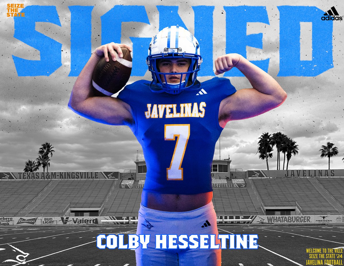 'A dynamic TE who can spread the field and dominate the box!' Our newest Javelina, @HesseltineColby from Sinton HS! #LosHogs🐗 x #SeizeTheState⛓️