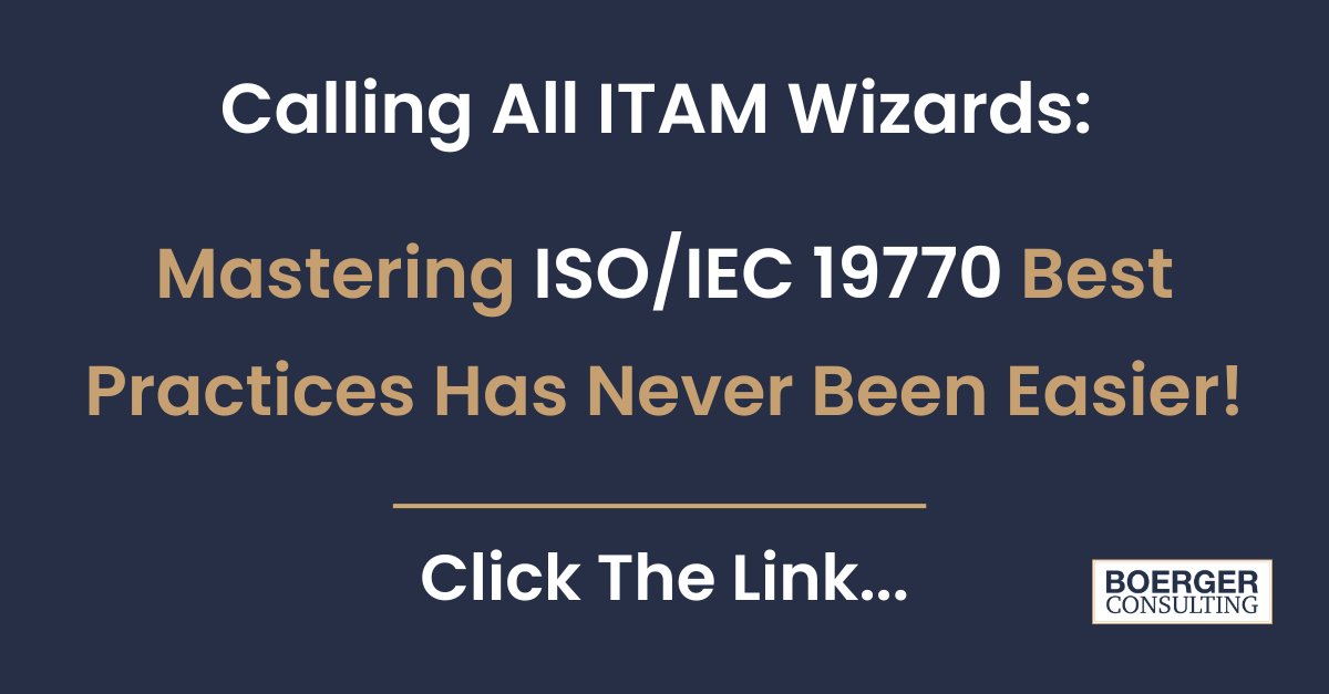 PragmaticITAM's tweet photo. Instead of pouring hours into compliance efforts for 19770-11, how about investing $13 in my book "Rethinking Technology Asset Management"? It's a practical guide that'll save your time and ensure your ITAM system withstands any scrutiny.

Purchase here: https://t.co/DwGbaVKBWV https://t.co/m0zGhMcjHh