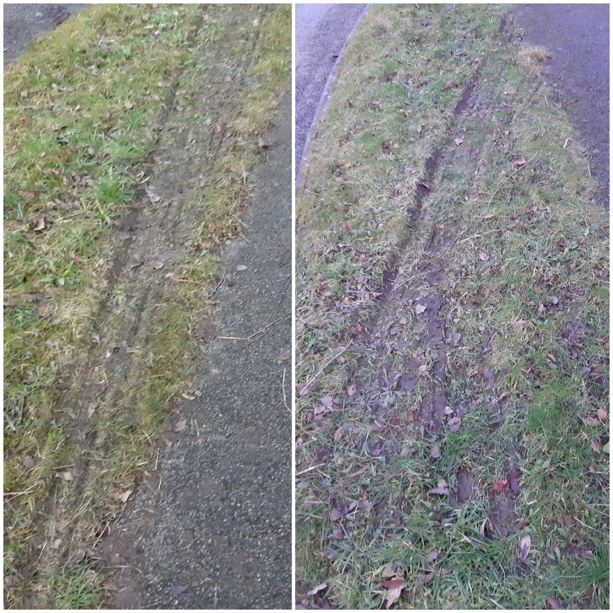 Pavementsforpe2's tweet photo. #Morledge residents #Matlock have been wondering who has been damaging their grass verges. At least one of the culprits has now been identified. @derbyshiredales such a lack of respect for residents and their environment. Please return and repair the damage you have caused. https://t.co/5uUZ4JOIc2