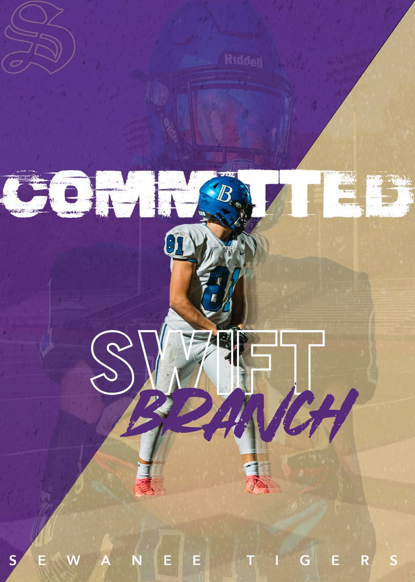 Swift Branch (@branchswift) on Twitter photo I’m excited to announce my commitment to Sewanee: The University of the South‼️ I’d like to thank God, family, coaches, friends, and mentors for helping me get here today. Go tigers🐅
@RanceGillespie <a href="/FB_Brookstone/">Brookstone Football</a> <a href="/SewaneeFootball/">Sewanee Football</a> <a href="/CoachMacSewanee/">Andy McCollum</a> <a href="/Coach_DGaither/">Drew Gaither</a> I’m excited to announce my commitment to Sewanee: The University of the South‼️ I’d like to thank God, family, coaches, friends, and mentors for helping me get here today. Go tigers🐅
@RanceGillespie <a href="/FB_Brookstone/">Brookstone Football</a> <a href="/SewaneeFootball/">Sewanee Football</a> <a href="/CoachMacSewanee/">Andy McCollum</a> <a href="/Coach_DGaither/">Drew Gaither</a>