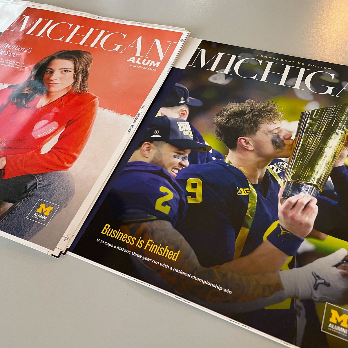It's printing day for not one but two editions of Michigan Alum magazine. Coming soon to a mailbox near you! 📪