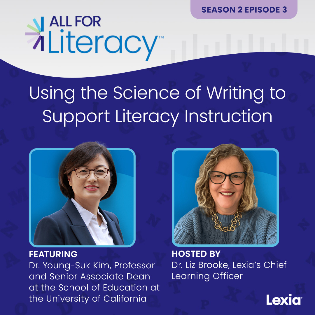 Listen to episode 3️⃣ of the #AllforLiteracy #podcast, with @LizCBrooke, for a discussion about the interconnectedness of reading and writing skills and the Direct and Indirect Effects Model of Writing with @YoungSukKim1.

Tune in now! 🎧 spr.ly/6014VO0U4