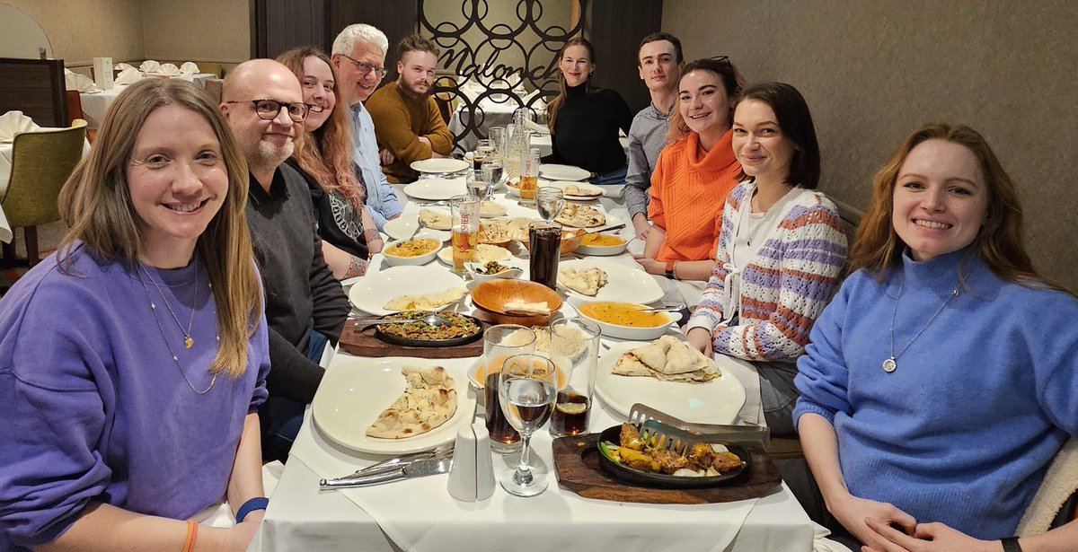 Group members enjoying our recent planetary group dinner 🙂🍽️